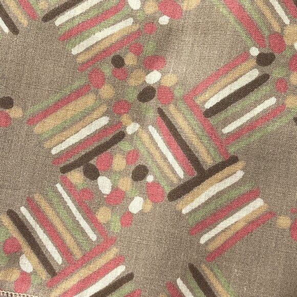 Set of 4 Mauve Pink Taupe Cloth Napkins VTG MCM Upcycle Crafting - Picture 2 of 4